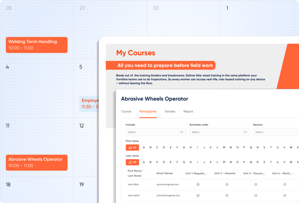Upskill staff on machines, processes, and products